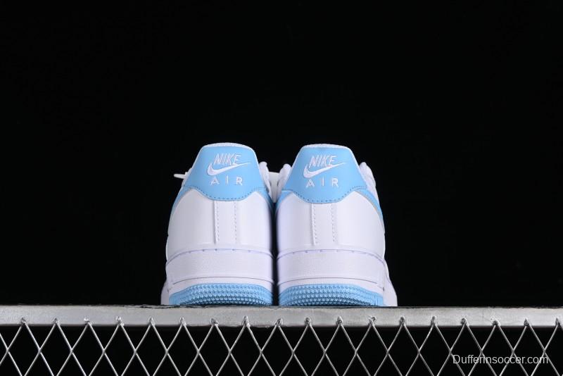 Nike Air Force 1 '07 Low White Blue Casual Sneakers - FQ4296-100