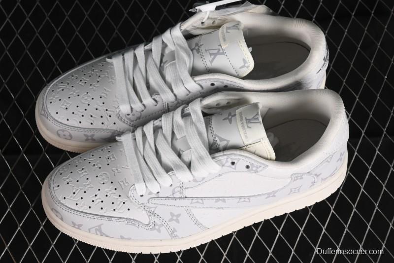 Nike Air Jordan 1 Low OG SP Travis Scott x Fragment Design Collaboration Sneakers - LX1988-700