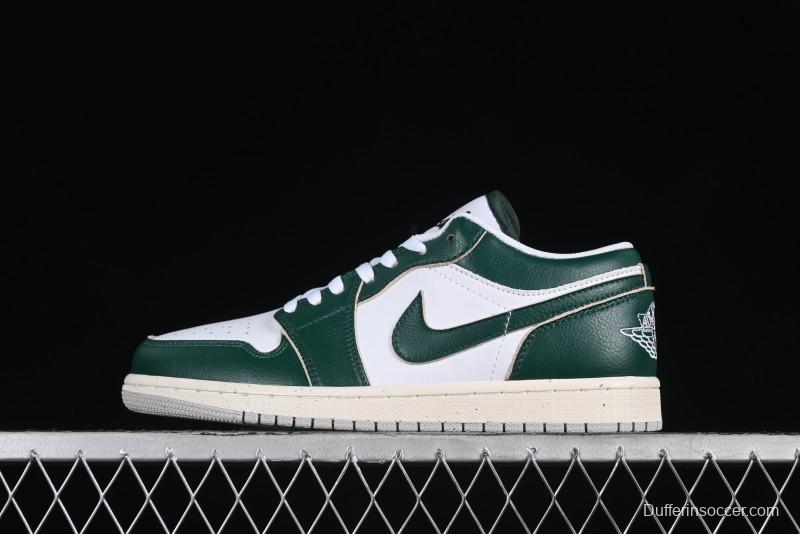 Nike Air Jordan 1 Low AJ1 White Green Low Top Casual Sneakers - FQ7687-300