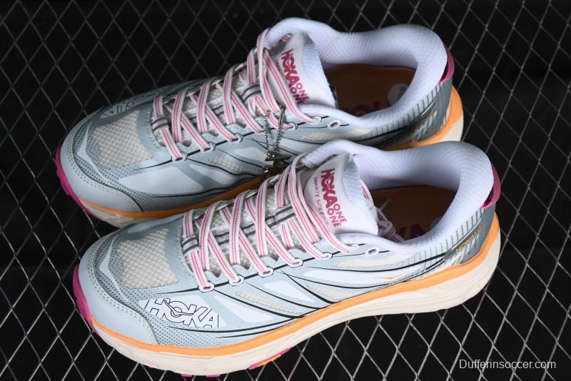 Hoka Mafate Speed 2 Lightweight Cushioned Trail Running Shoes with Vibram Outsole - 1126851 WIFL