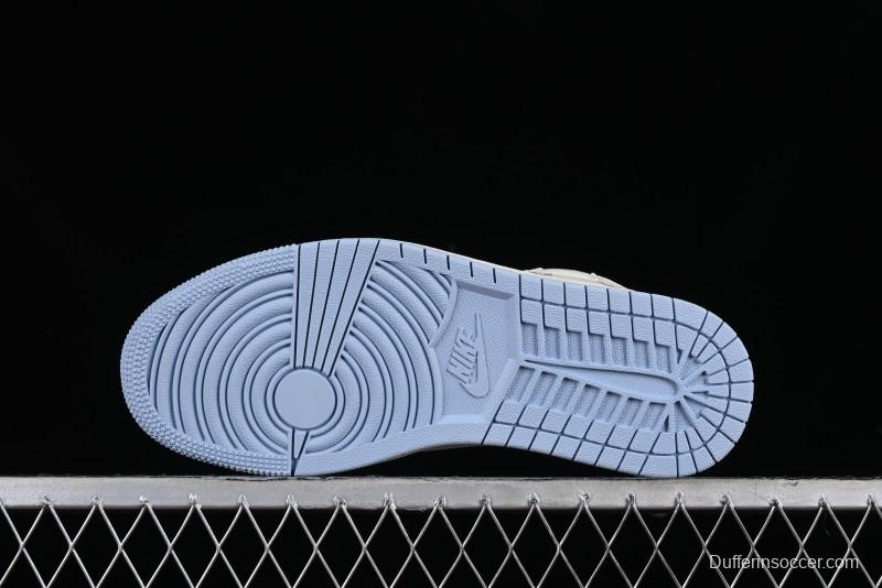 Nike Travis Scott x Fragment Design x Jordan Air Jordan 1 Low OG SP AJ1 LV Peacock Blue Low-top Casual Sneakers - LJ5188-003