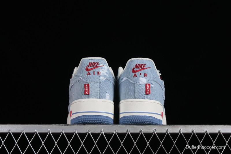 Levi's x Nike Air Force 1 '07 Low Denim Casual Sneakers - CH2211-168
