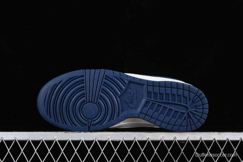Nike Supreme x SB Dunk Low Collaboration Dark Blue Colorway Low-Top Casual Skate Shoes - RM2308-238