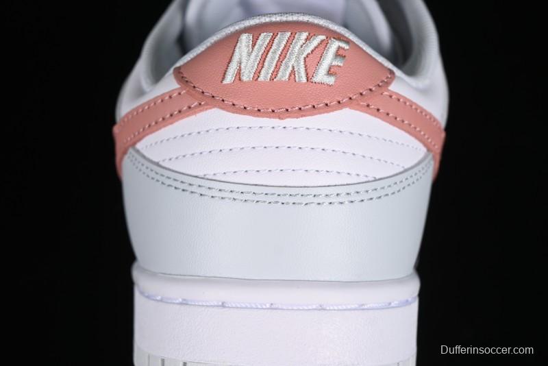 Nike SB Dunk Low White Grey Pink Skateboarding Shoes - HF0730-160