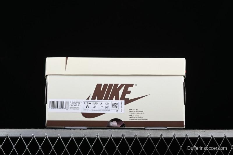 Nike Travis Scott x Air Jordan 1 Low OG AJ1 Reverse Swoosh Sneakers - DM7866-202