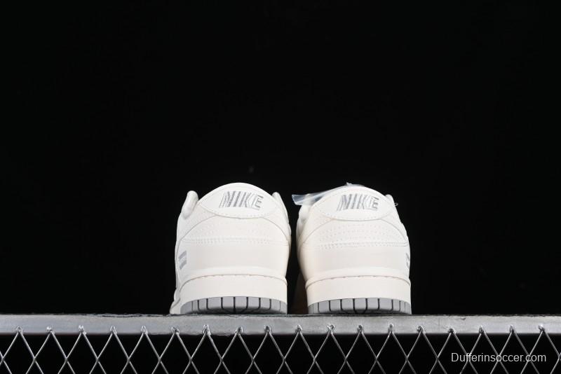 Nike SB Dunk Low Supreme Collaboration - Classic Beige Gray Anniversary High-End Custom Low-Top Casual Skate Shoes - XX8888-001