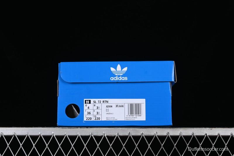 Adidas Originals SL 72 Retro Running Shoes with Nylon Upper and Rubber Outsole - JI2506