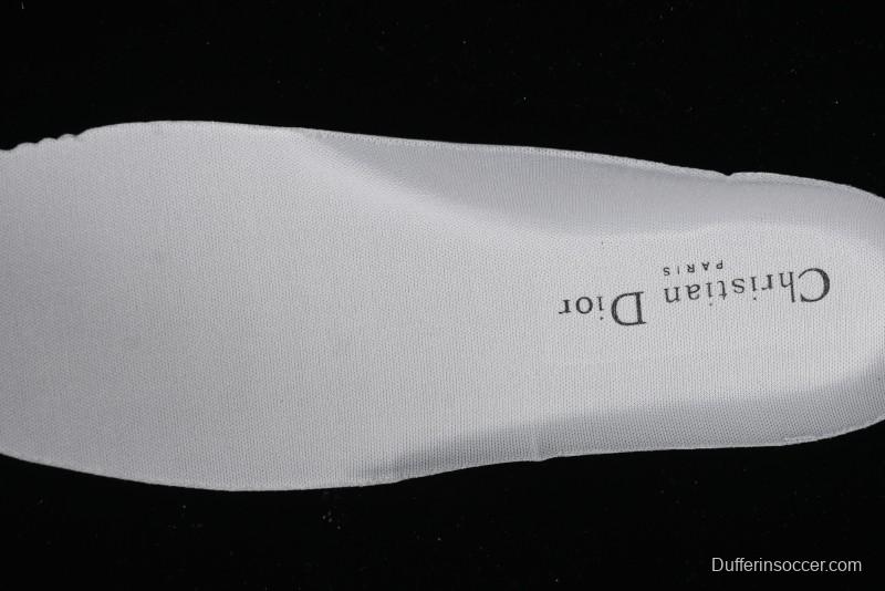 Dior Chrono Round Toe Lace-Up Lifestyle Casual Running Shoes - 10W WHITE