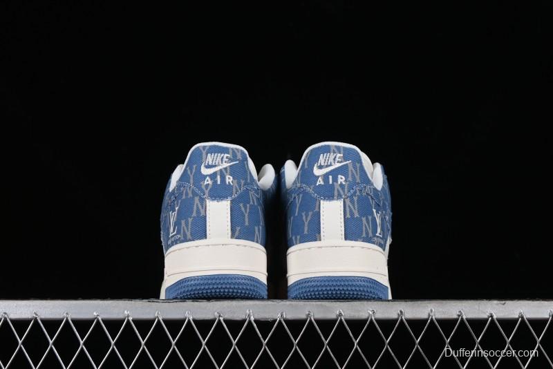 Nike Air Force 1 '07 Low LV Collaboration - Denim Double Swoosh Low-Top Casual Sneakers - HD1968-028
