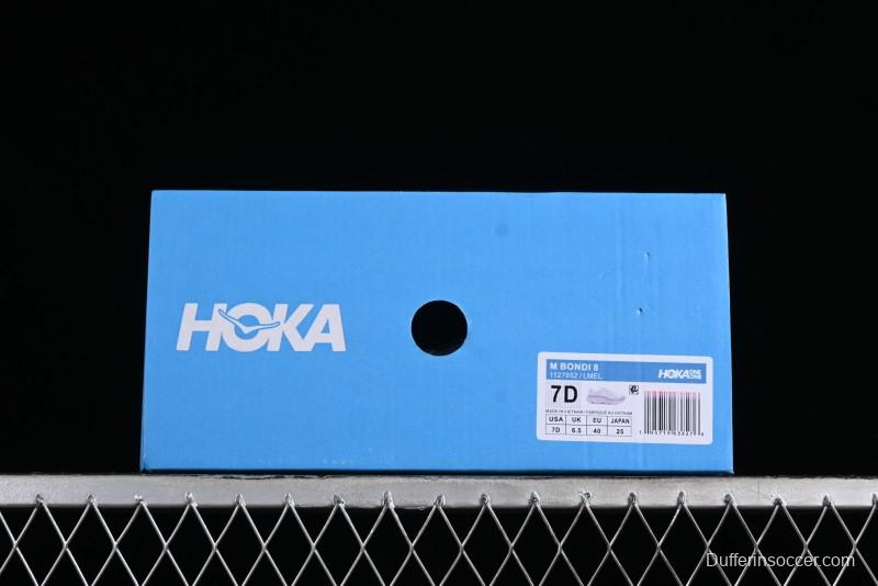 HOKA ONE ONE Bondi 8 Performance Cushion Running Shoes with Enhanced Support - 1127952 LMEL