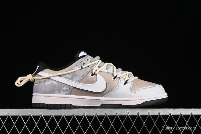 Nike Dunk Low "Joker" Speed Space Breaker White Grey SB Strap Casual Skate Shoes - DD1391-100