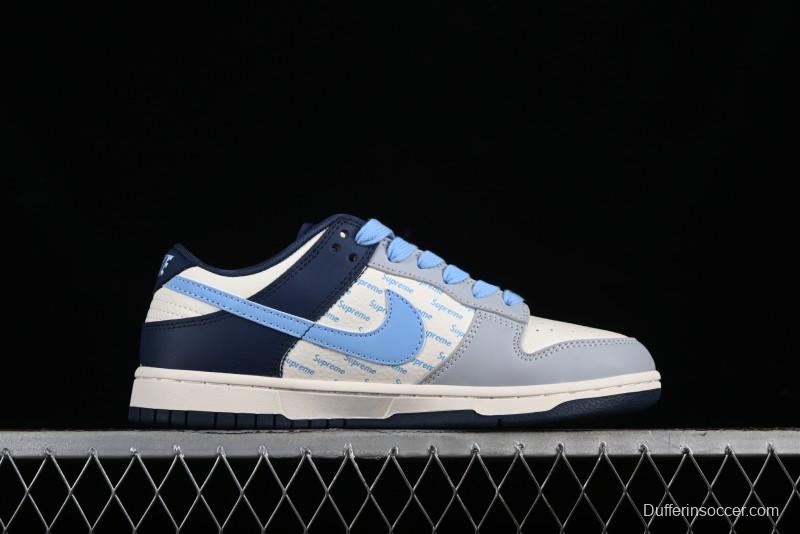 Nike SB Dunk Low Supreme Collaboration - Anniversary Edition High-End Custom Low-Top Casual Skate Shoes - CF3688-009