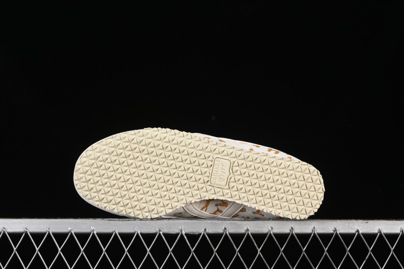 Onitsuka Tiger Mexico 66 Low-Top Leisure Running Shoes with Full-Grain Leather Upper - 1183B785-100