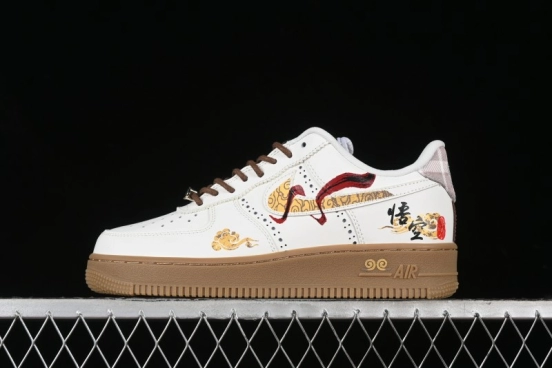 Nike Air Force 1 '07 Low "Open Cirrus" Black Myth Wukong Theme Casual Sneakers - FV3700-211