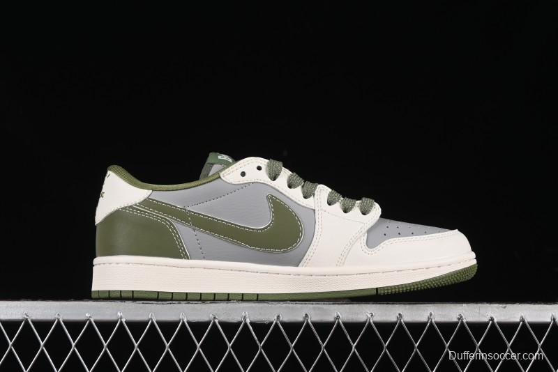 Nike Travis Scott x Fragment Design x Air Jordan 1 Low OG SP AJ1 Bape Collaboration - BB6511-621