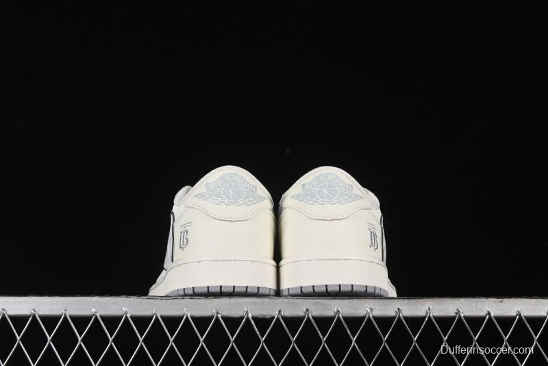 Nike Travis Scott x Fragment Design x Air Jordan 1 Low OG SP AJ1 Low Top Casual Sneakers - DM7866-022