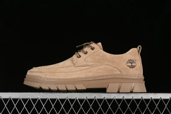 Timberland Low-Top Casual Shoes for Men - Italian Oil-Grained Leather with Anti-Slip Rubber Sole - TB73535SAND