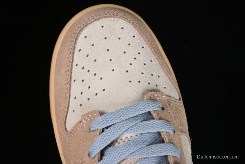 Nike Dunk Low SB Sanddrift Blue Vintage Suede and Light Blue Accent Casual Skate Shoes - HF0106-100