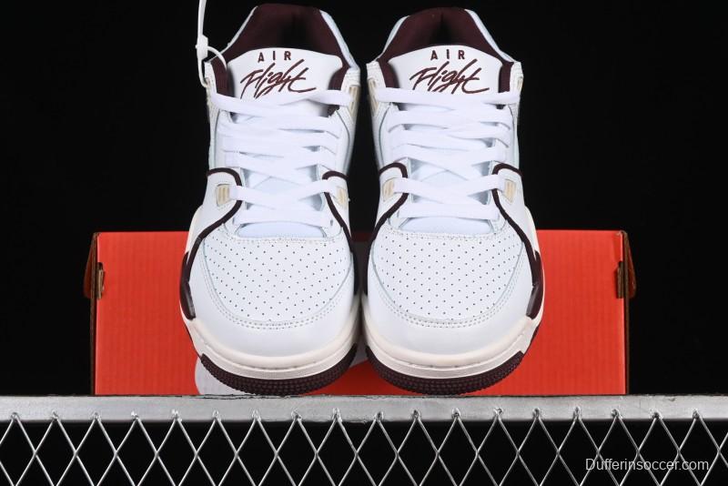 Nike Air Flight 89 Low Basketball Shoes with Air Cushion Technology - FQ8256-100