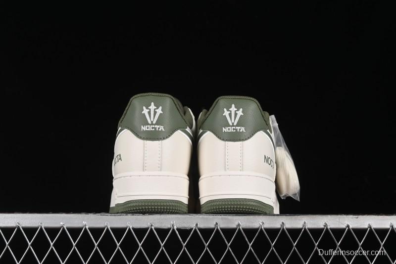 Nike Nocta x Nike Air Force 1 '07 Low Casual Sneakers in Beige Green - NO0224-027