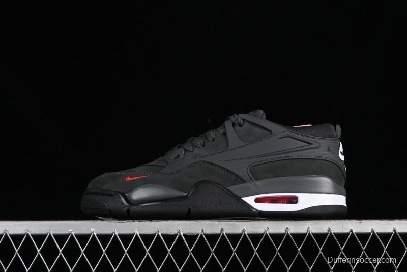 Nike Air Jordan 4 Remastered Retro Sneakers with Suede and Textile Upper - HF4334-004