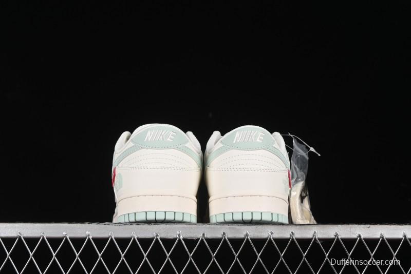 Nike SB Dunk Low The North Face Supreme Collaboration - Bamboo Green Anniversary Custom Low-Top Casual Skate Shoes - XX2025-658