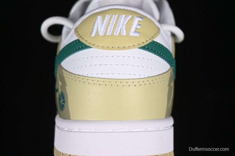 Nike Dunk Low SB Lemon Mojito Casual Skate Shoes - DV0833-100