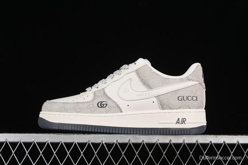 Nike Air Force 1 '07 Low Gucci Collaboration - Ash Grey Low-Top Casual Sneakers BB9577-102