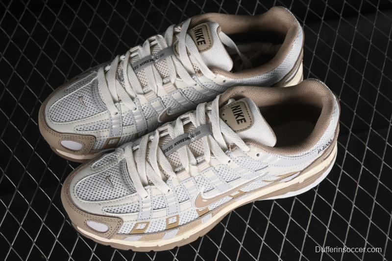 Nike P-6000 Premium Retro Casual Sneakers with Layered Design - FQ8243-025