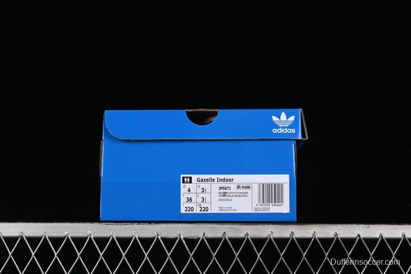 Adidas Originals Gazelle Indoor Retro Casual Slip-Resistant Wear-Resistant Low-Top Sneakers - JP5671