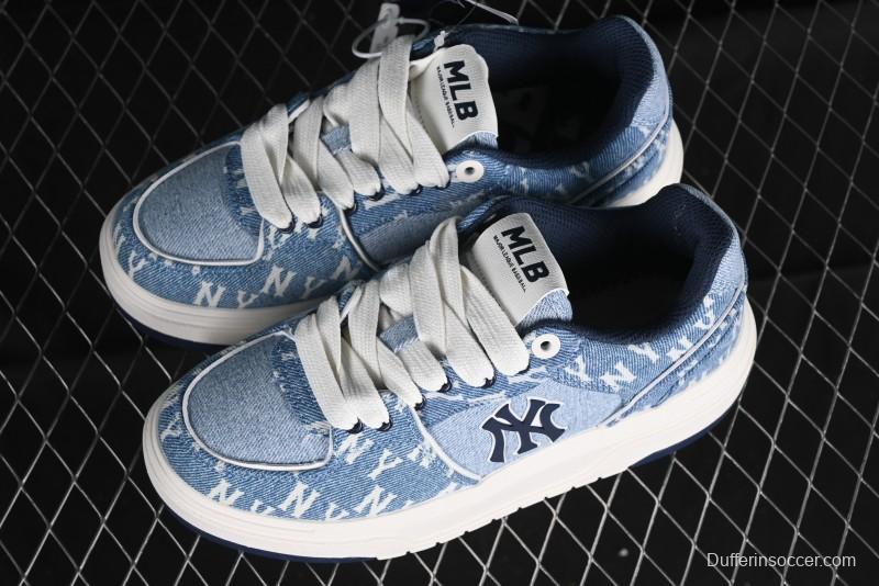 New York Yankees MLB Chunky Liner Denim Basic Platform Sandals - 3ASXCDC4N50BLS
