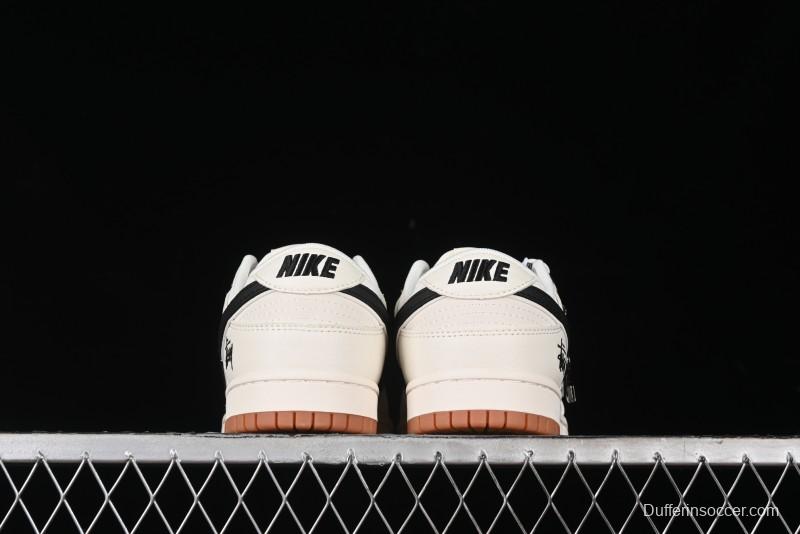 Nike SB Dunk Low Stussy Anniversary Edition Custom Premium Low-Top Skate Shoes - DQ1098-385