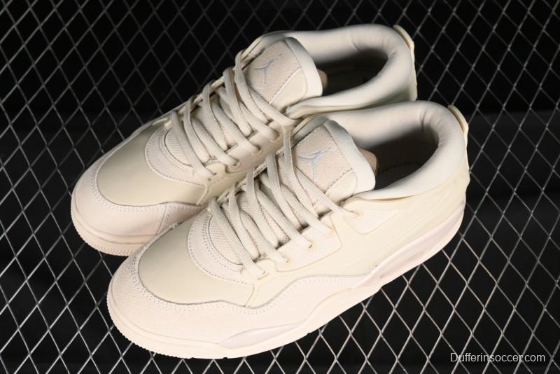 Nike Air Jordan 4 Remastered Retro Sneakers in White Grey - FQ7940-200