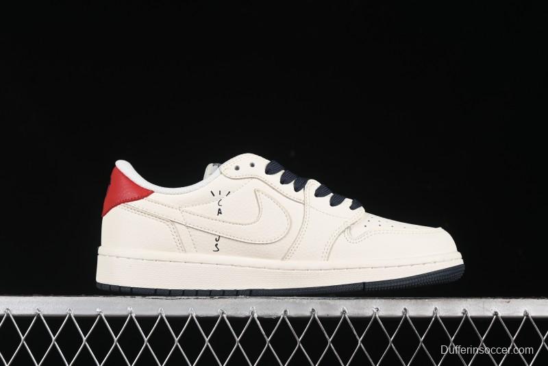 Nike Travis Scott x Fragment Design x Air Jordan 1 Low OG SP AJ1 - DIY1688-0