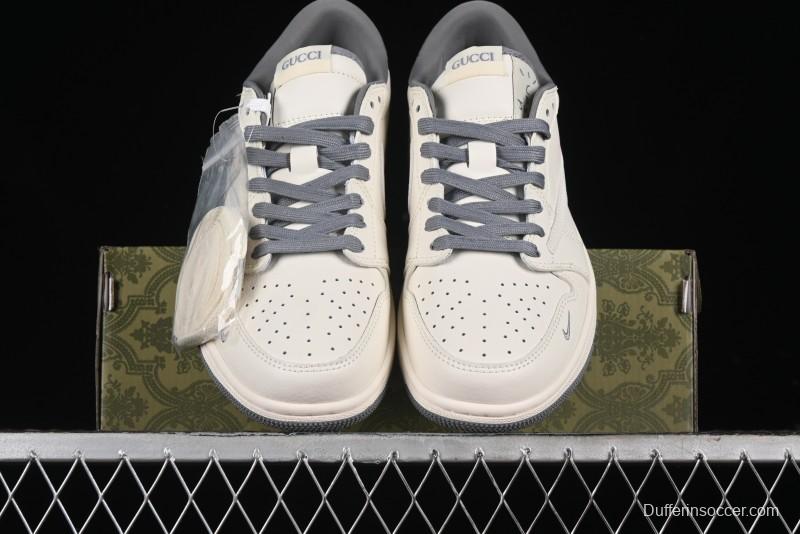 Nike Travis Scott x Fragment Design x Air Jordan 1 Low OG SP AJ1 Low Top Casual Sneakers - DM6688-607