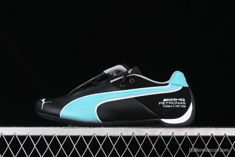 Puma Sparco Future Round Toe Lace-Up Low-Top Lifestyle Casual Shoes in Leather and Fabric - 308155-01