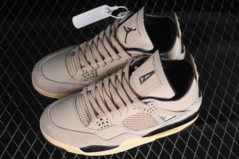 Nike A Ma Maniere x Air Jordan 4 Retro "Fossil Stone" - FZ4810-200