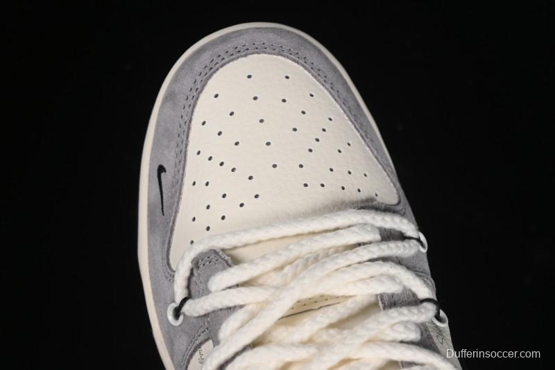 Nike SB Dunk Low Stussy Anniversary Edition Customized Low-Top Casual Skate Shoes - SJ2068-293
