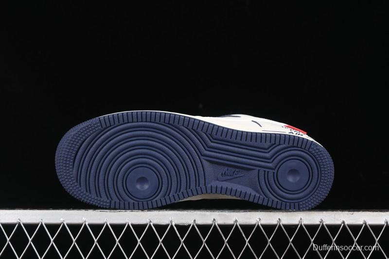 Nike Air Force 1 '07 Low Supreme The North Face Collaboration - Off White Light Blue Casual Sneakers - XZ1996-130