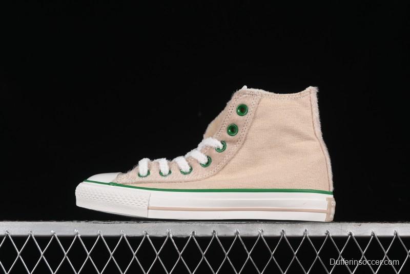Converse Zoo Happy Pets Series High-Top Casual Sneakers with Plush Lining for Autumn Winter - A12768C