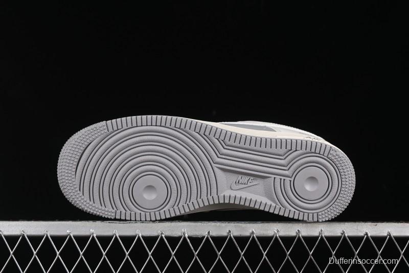 Nike Air Force 1 '07 Low Burberry Collaboration - Beige Grey Low-Top Casual Sneakers - BB8588-225