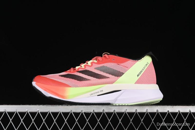 Adidas Adizero Boston 12 M Running Shoes with Lightstrike Pro and ENERGYROD - IG3329