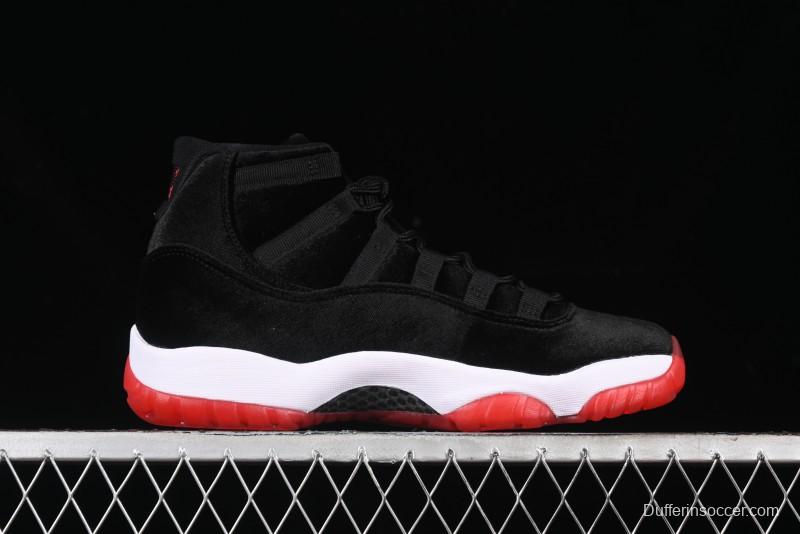 Nike Air Jordan 11 Retro Bred Velvet Basketball Shoes - DB5457-061