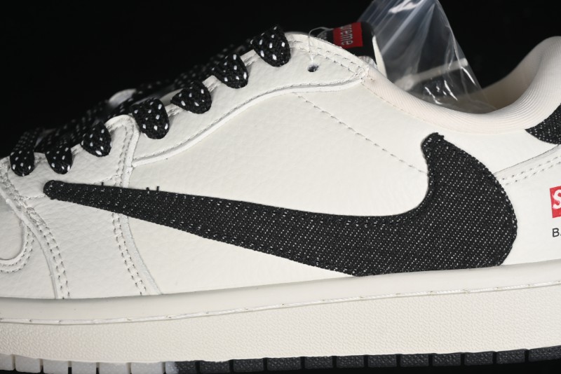 Nike Travis Scott x Fragment Design x Air Jordan 1 Low OG SP AJ1 Supreme Collaboration - JH6088-704