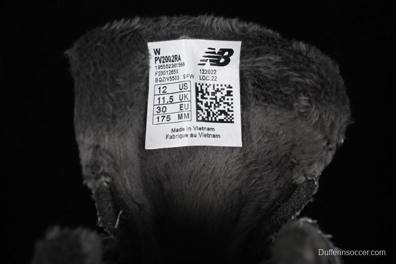 New Balance 2002R Series Hook & Loop Kids Shoes with Fleece Lining - PV2002RA