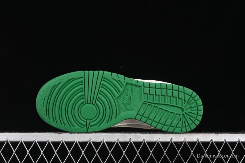 Nike SB Dunk Low Gucci Collaboration - Custom White Swoosh Leather Patch Anniversary Edition Low-Top Casual Skate Shoes - KK1688-052