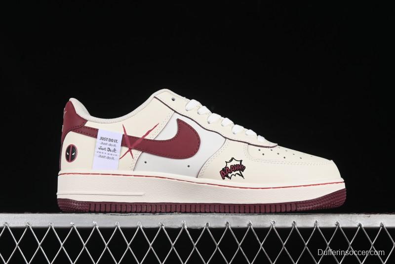 Nike Air Force 1'07 Low "Deadpool" Marvel Series Deadpool Casual Sneakers - FB1839-512
