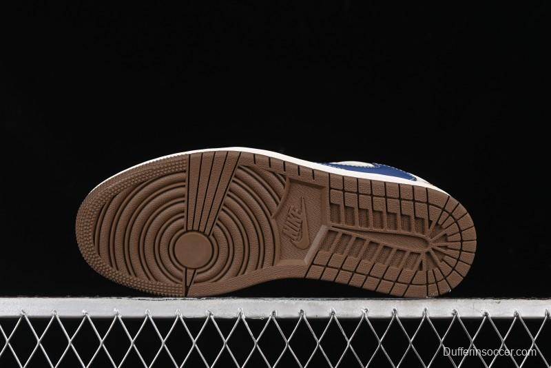 Nike Travis Scott x Fragment Design x Air Jordan 1 Low OG SP AJ1 Retro Sneakers - XY2688-121