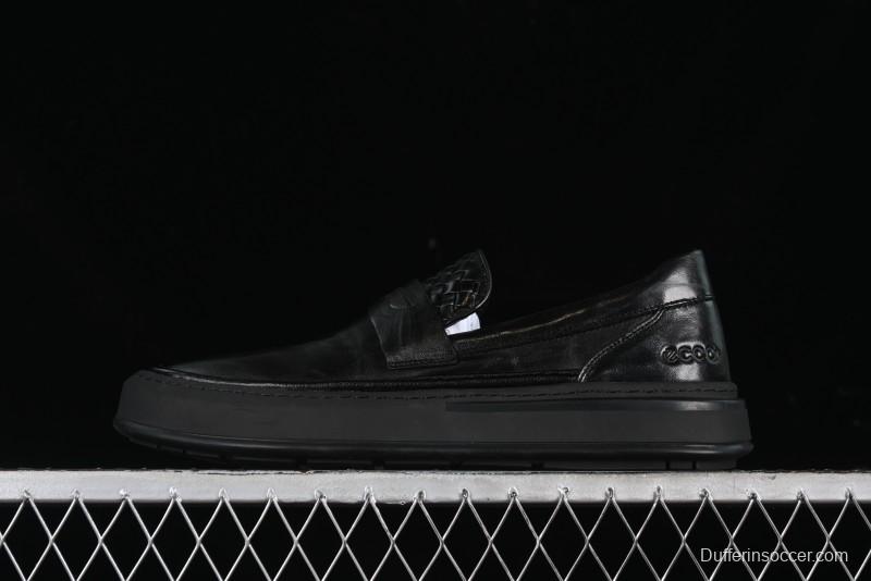 ECCO London Series 2024 New Leather Business Driving Loafers - 63663701001