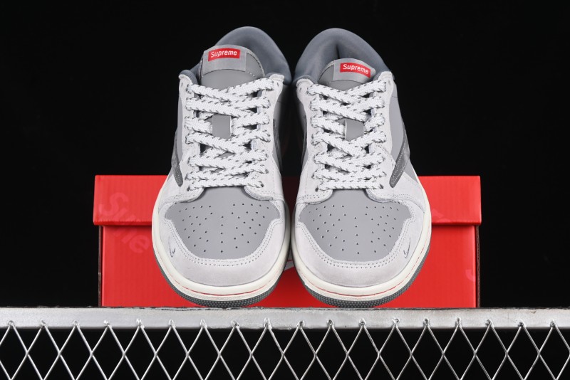 Nike Travis Scott x Fragment Design x Air Jordan 1 Low OG SP AJ1 Supreme Collaboration - JH6089-005